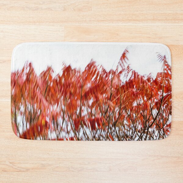 Item preview, Abstract Autumnal Harmony - Mesmerising Sumac Motion in Vivid Scarlet and Vermillion designed and sold by Georgia Mizuleva.