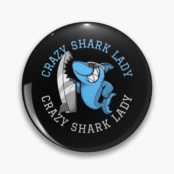 Item preview, Crazy Shark Lady Surfer designed and sold by jacks-tees.
