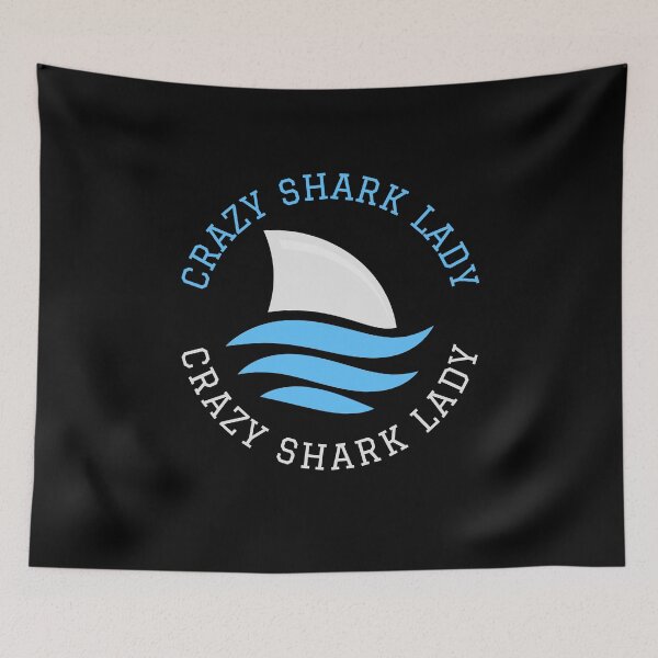 Item preview, Crazy Shark Lady Fin designed and sold by jacks-tees.