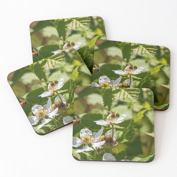Item preview, Sunny Blossom Bee Pollinators  designed and sold by FigTreeMagick.