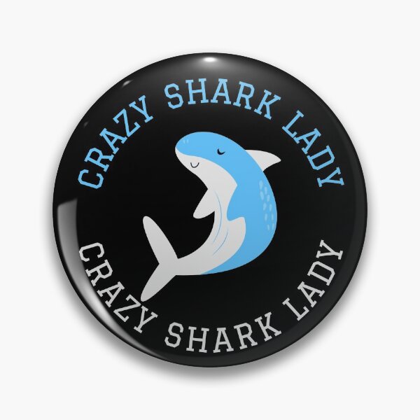 Item preview, Crazy Shark Lady Peaceful designed and sold by jacks-tees.