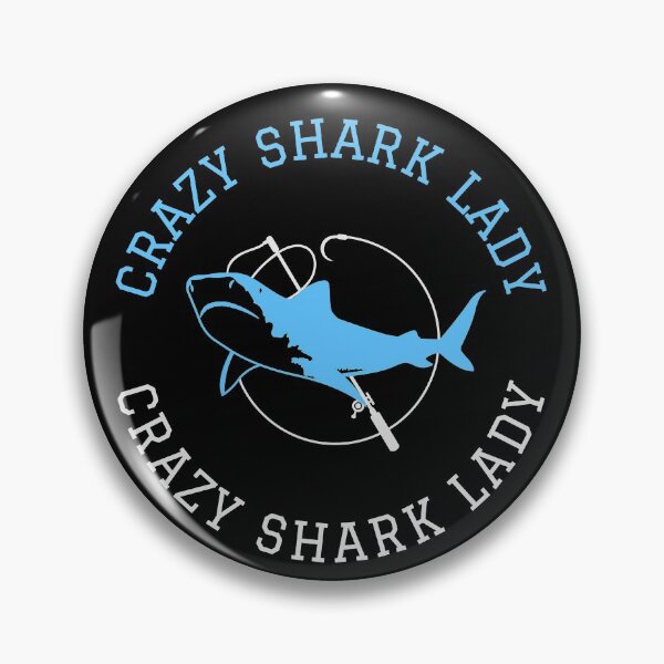 Item preview, Crazy Shark Lady Circle Fishing designed and sold by jacks-tees.