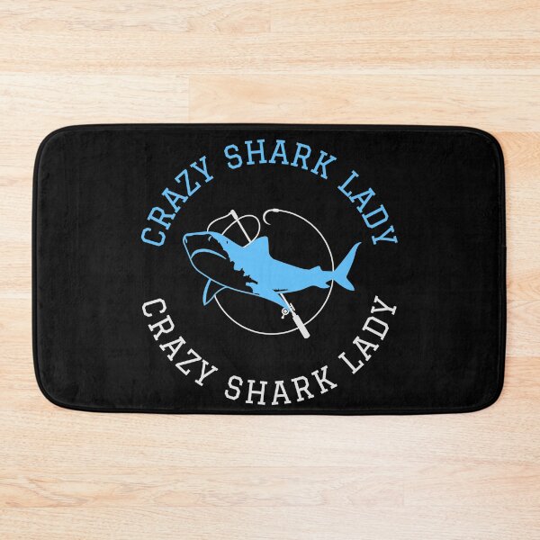 Item preview, Crazy Shark Lady Circle Fishing designed and sold by jacks-tees.