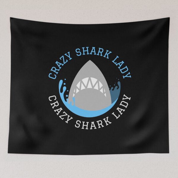 Item preview, Crazy Shark Lady Scary designed and sold by jacks-tees.