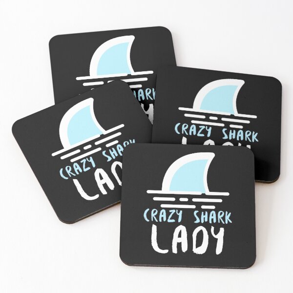 Item preview, Crazy Shark Lady Fin Water designed and sold by jacks-tees.