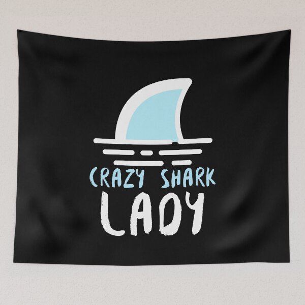 Item preview, Crazy Shark Lady Fin Water designed and sold by jacks-tees.