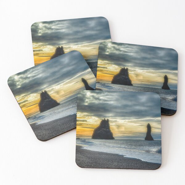 Item preview, Sunset at the Black Sand Beach - Iceland designed and sold by Kathy Weaver.