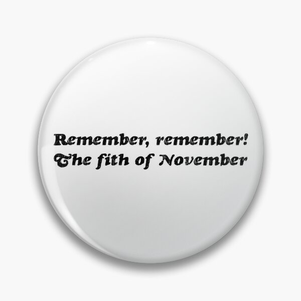 Item preview, Remember the 5th of November designed and sold by Marinuzzi.