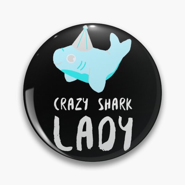 Item preview, Crazy Shark Lady Cartoon Party designed and sold by jacks-tees.