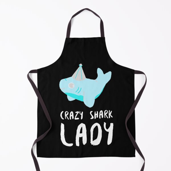 Item preview, Crazy Shark Lady Cartoon Party designed and sold by jacks-tees.