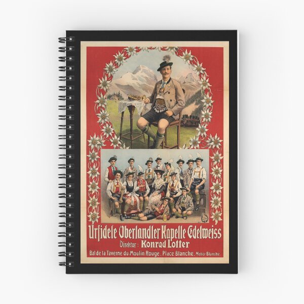 Item preview, retro urfidele oberlandler kapelle edelweiss designed and sold by CorasPosters.
