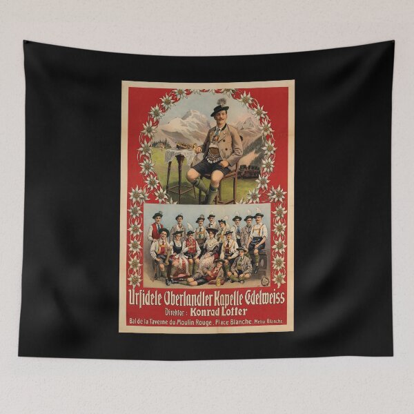 Item preview, retro urfidele oberlandler kapelle edelweiss designed and sold by CorasPosters.