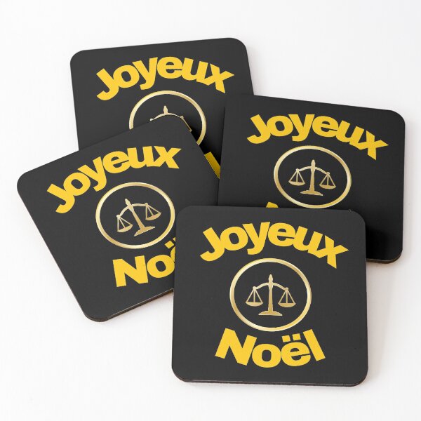 Item preview, merry christmas in french. joyeux noël. justice symbol designed and sold by doctors-apparel.