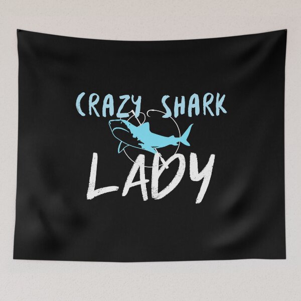 Item preview, Crazy Shark Lady designed and sold by jacks-tees.