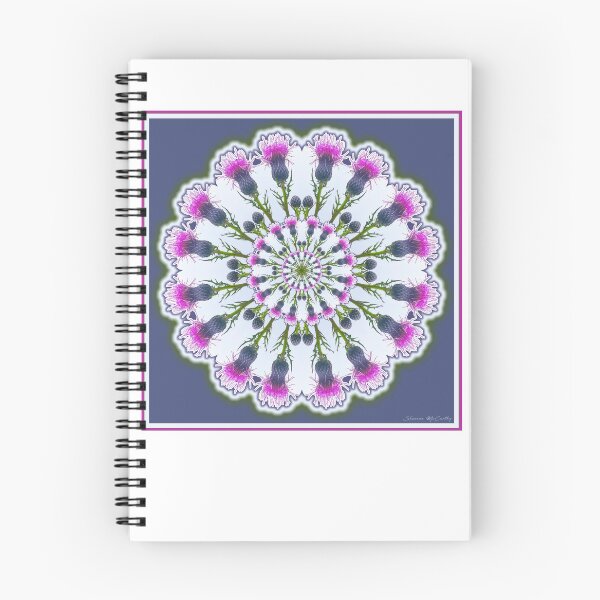 Item preview, Purple Thistle Flower Mandala Meditation designed and sold by Shannon McCarthy.