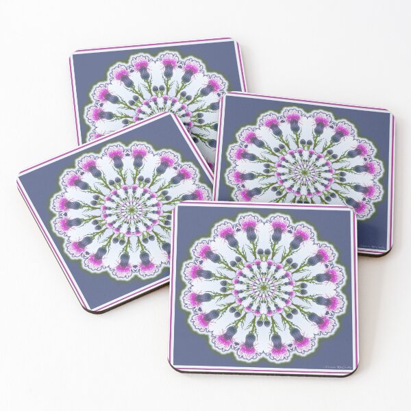 Item preview, Purple Thistle Flower Mandala Meditation designed and sold by Shannon McCarthy.