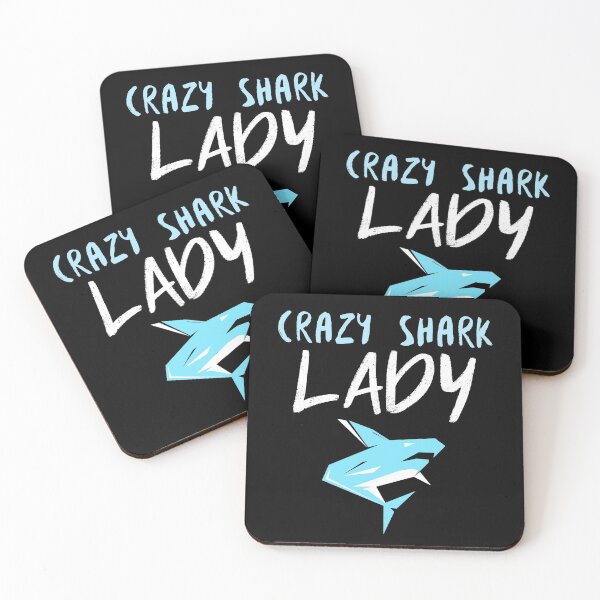 Item preview, Crazy Shark Lady Feirce designed and sold by jacks-tees.