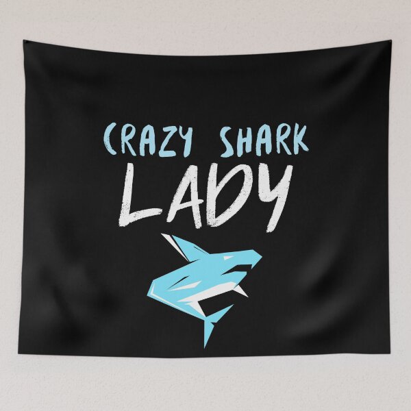 Item preview, Crazy Shark Lady Feirce designed and sold by jacks-tees.