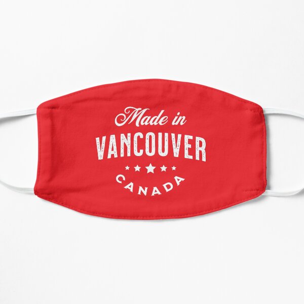 Made In Vancouver, Canada - Vintage Logo Red Flat Mask