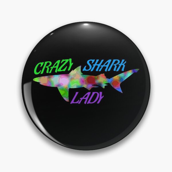 Item preview, Crazy Shark Lady Rainbow designed and sold by jacks-tees.