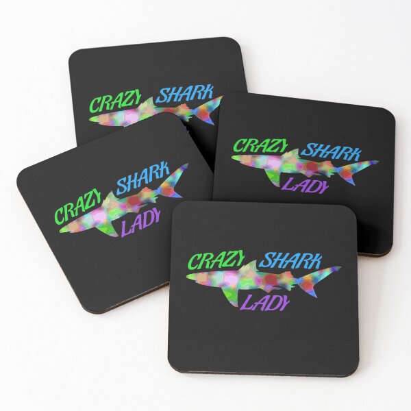 Item preview, Crazy Shark Lady Rainbow designed and sold by jacks-tees.