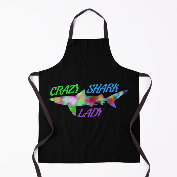 Item preview, Crazy Shark Lady Rainbow designed and sold by jacks-tees.