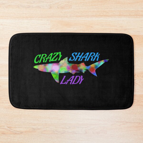 Item preview, Crazy Shark Lady Rainbow designed and sold by jacks-tees.