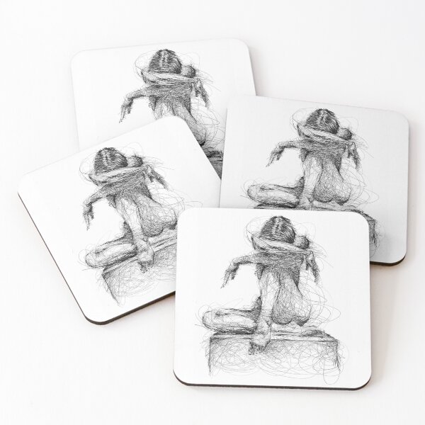 Item preview, Drawing of woman figure designed and sold by h-and-c.