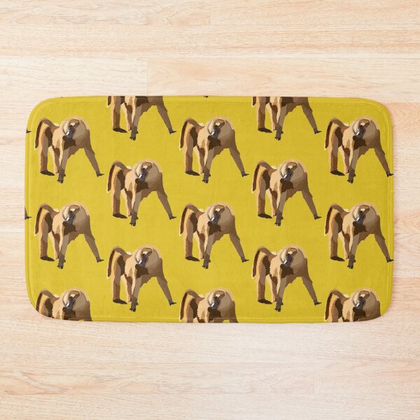 Item preview, Y is for Yellow Baboon,Yellow Baboon Illustration – Primate Art for Wildlife and Nature Lovers designed and sold by PrettylittlepastelUk.
