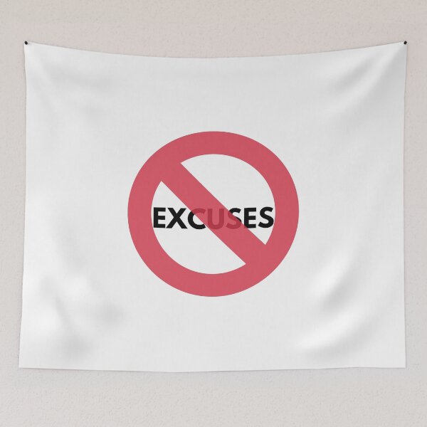 Item preview, No Excuses Gym Quote designed and sold by yasmh.