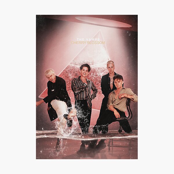 Item preview, The Vamps, Cherry Blossom Fanart poster designed and sold by sorandomlaur.