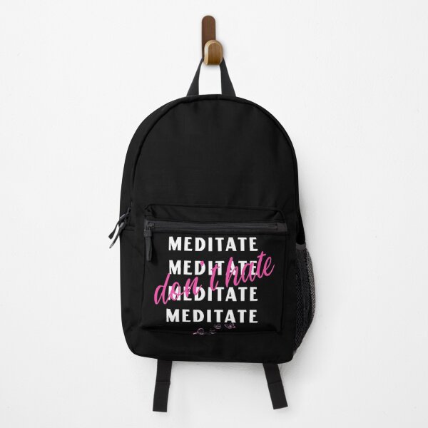 Item preview, Dont hate meditate! | Repetitive yoga slogan designed and sold by DeliriousSteve.