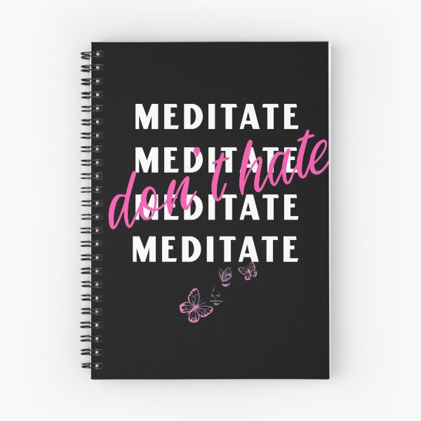 Item preview, Dont hate meditate! | Repetitive yoga slogan designed and sold by DeliriousSteve.