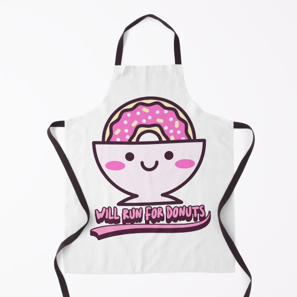 Item preview, Cute Will Run for Donuts designed and sold by TamGustam.