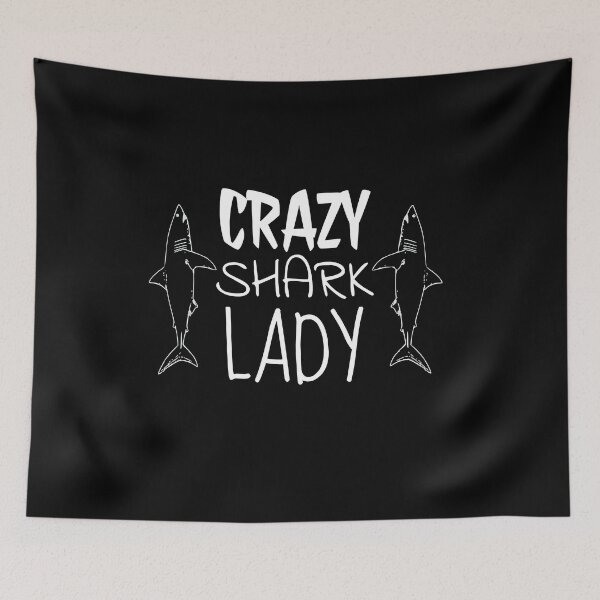 Item preview, Crazy Shark Lady Big designed and sold by jacks-tees.
