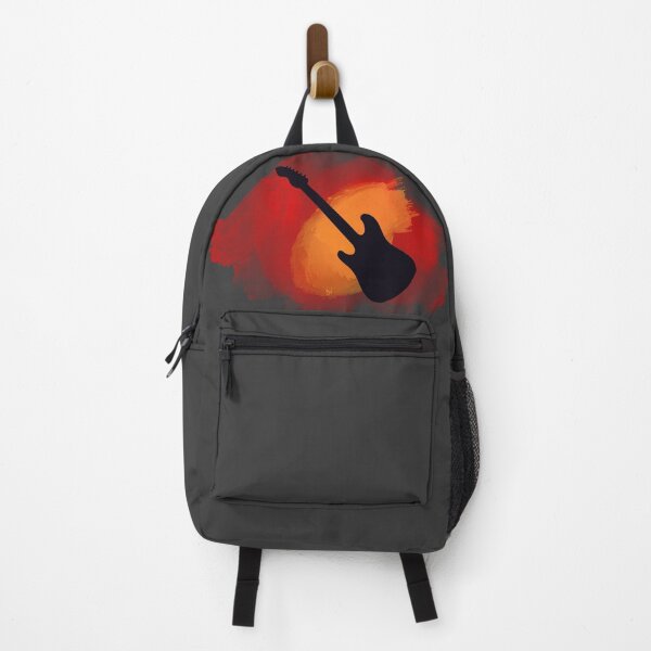 Item preview, Black guitar silhouette on paint background designed and sold by BV-creas.