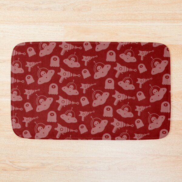 Item preview, Maroon aliens space shuttles and guns pattern designed and sold by TheWalnut.