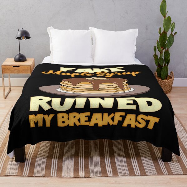 Item preview, Fake Maple Syrup Ruined my Breakfast Funny Pancakes  designed and sold by funnytshirtemp.