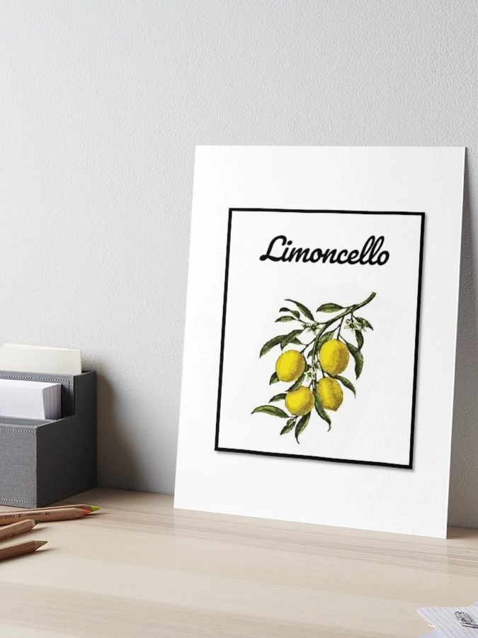 limoncello-label-art-board-print-for-sale-by-christoferos-redbubble for Free Printable Limoncello Labels Free Download Limoncello Label
