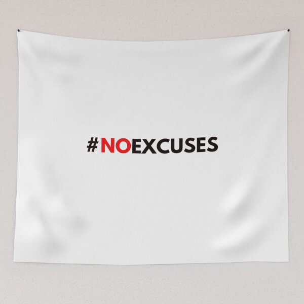 Item preview, No Excuses Gym Quote designed and sold by yasmh.