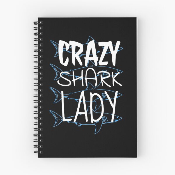 Item preview, Crazy Shark Lady Blue designed and sold by jacks-tees.