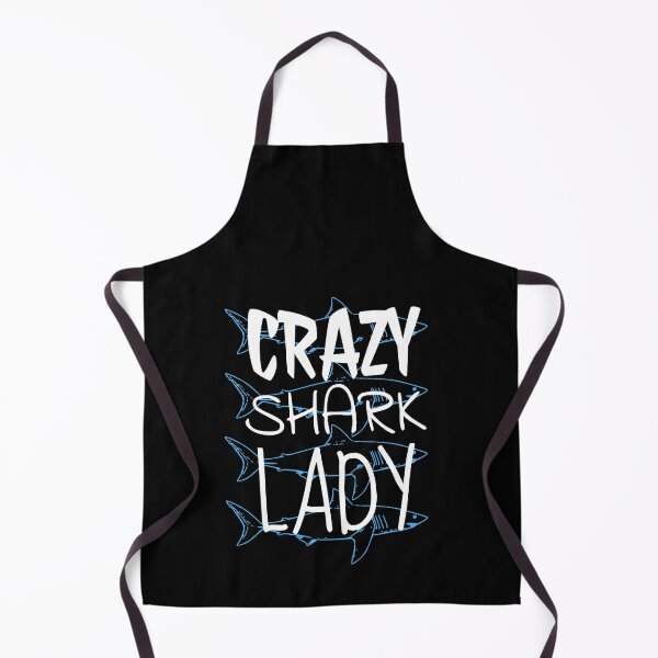 Item preview, Crazy Shark Lady Blue designed and sold by jacks-tees.