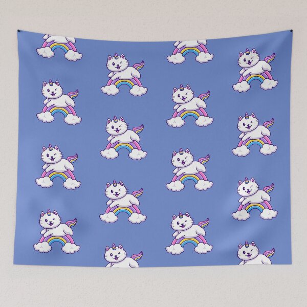 Item preview, happy sweetie cat and rainbow new design designed and sold by ESAMSTORE.