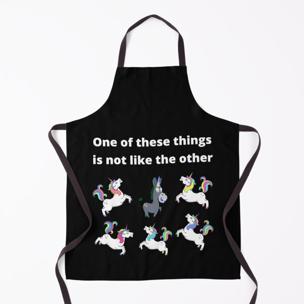 Item preview, One of These Things is Not Like The Other. Unicorn Uni-con_White Text designed and sold by StayCuztom.