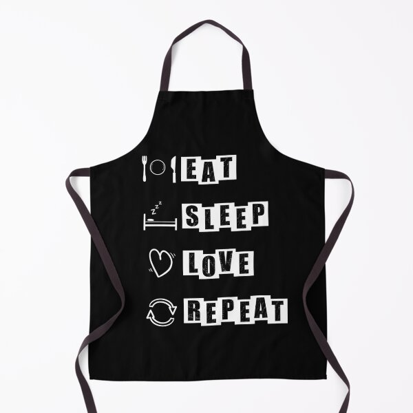 Item preview, Eat, Sleep, Love, Repeat - black designed and sold by BusyMonkeys.