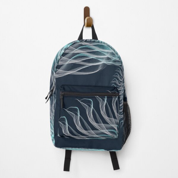Item preview, Blue snail in fractal lines designed and sold by Nicole Bleck.