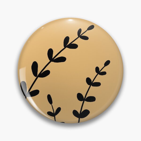 Item preview, Leaves (mustard and black) designed and sold by szviol.