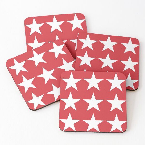 Item preview, Large WHITE and RED STARS  designed and sold by RachelMacht.