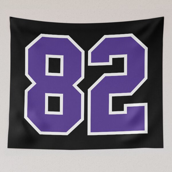 Item preview, Eighty-Two Purple Jersey Number Sports 82 designed and sold by HelloFromAja.