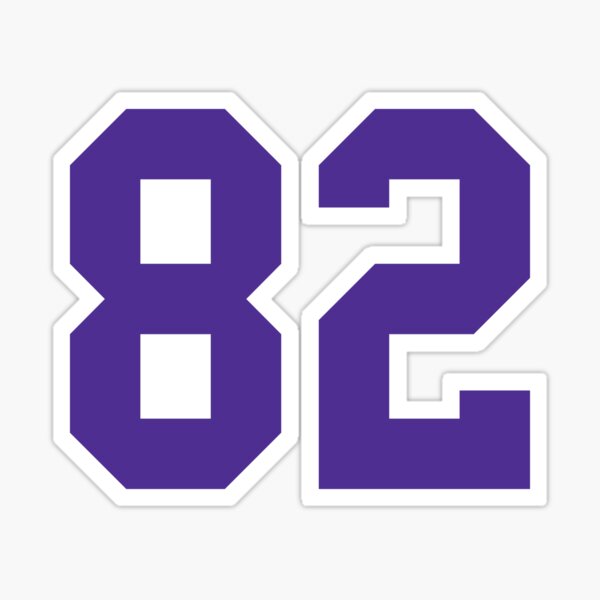 Ninety-Eight Purple Jersey Number Sports 98 Sticker for Sale by  HelloFromAja
